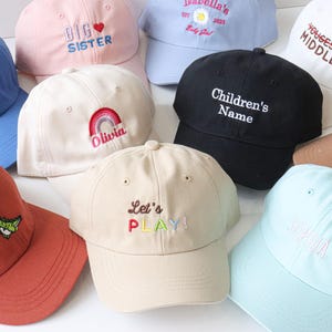 Customized children&#39;s sun protection hats, embroidered baseball caps, personalized hats, children&#39;s hats, baby hats, baseball caps