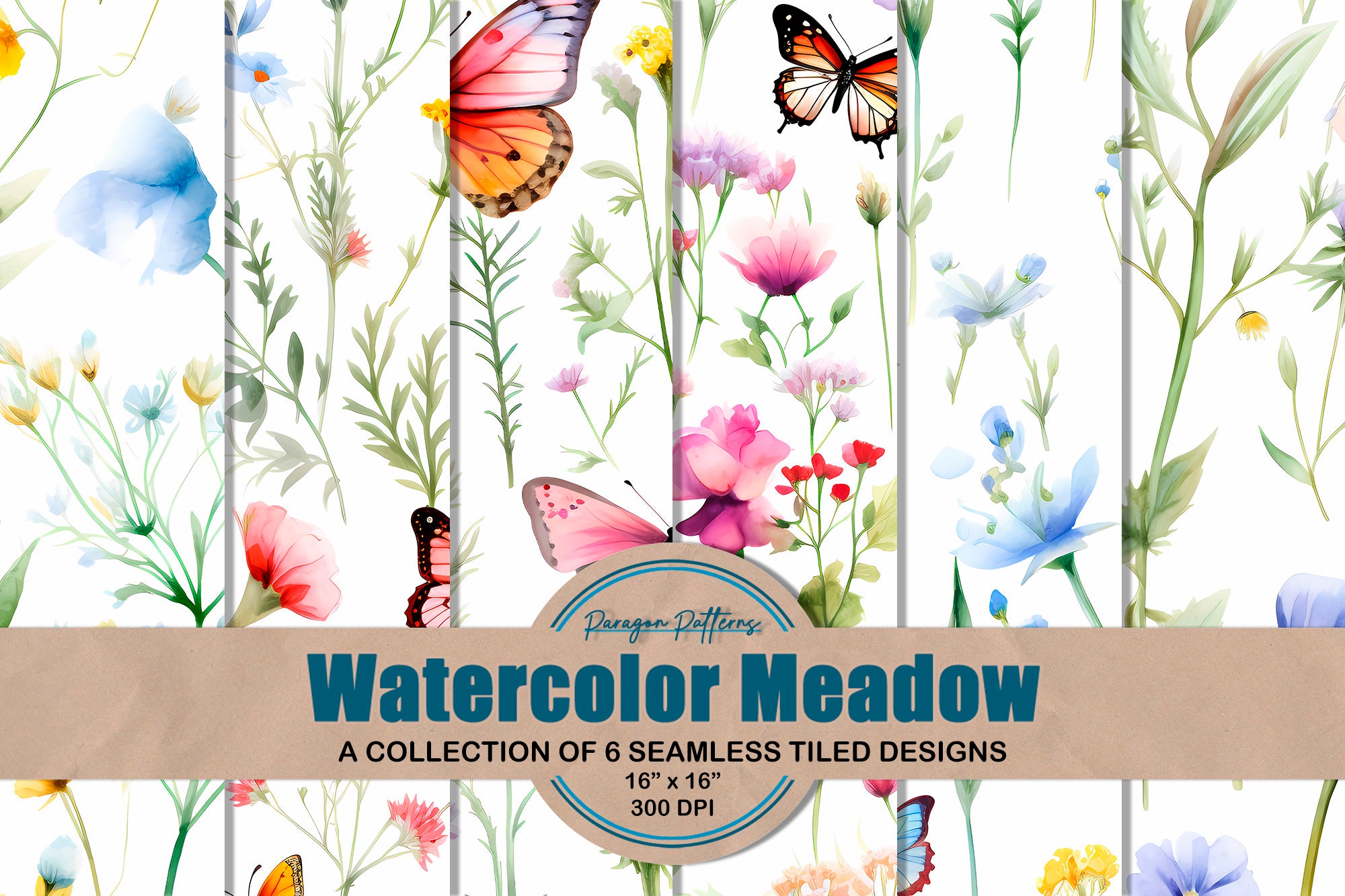 50 Personalized Custom Seed Packets - Pollinator Butterfly - Wildflower Mix