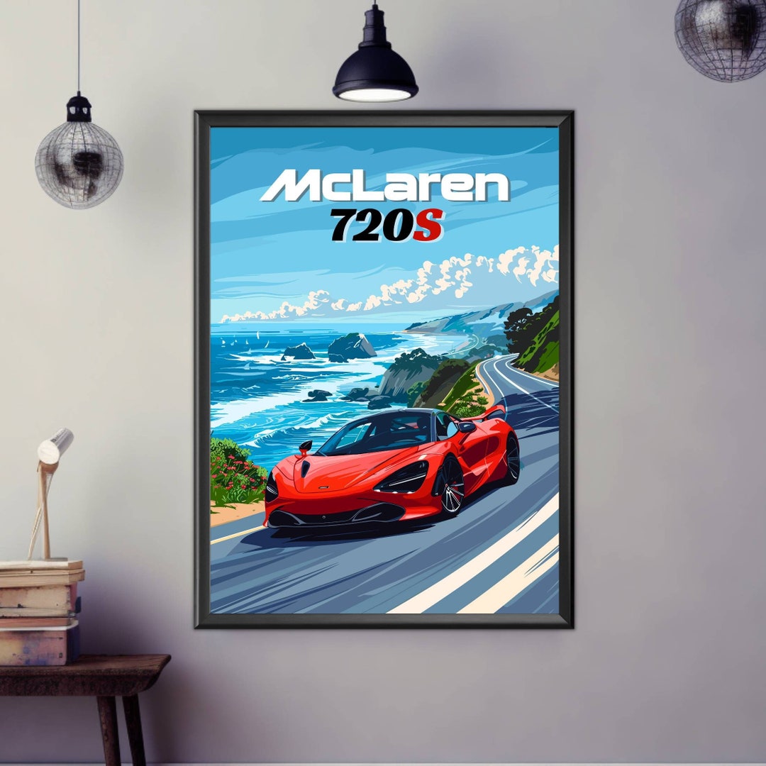 Décoration murale sur toile McLaren 720S Super voiture de sport – 5 panneaux – Impressions giclées d'art Décoration murale sur toile McLaren 720S Super voiture de sport – 5 panneaux – Impressions giclées d'art