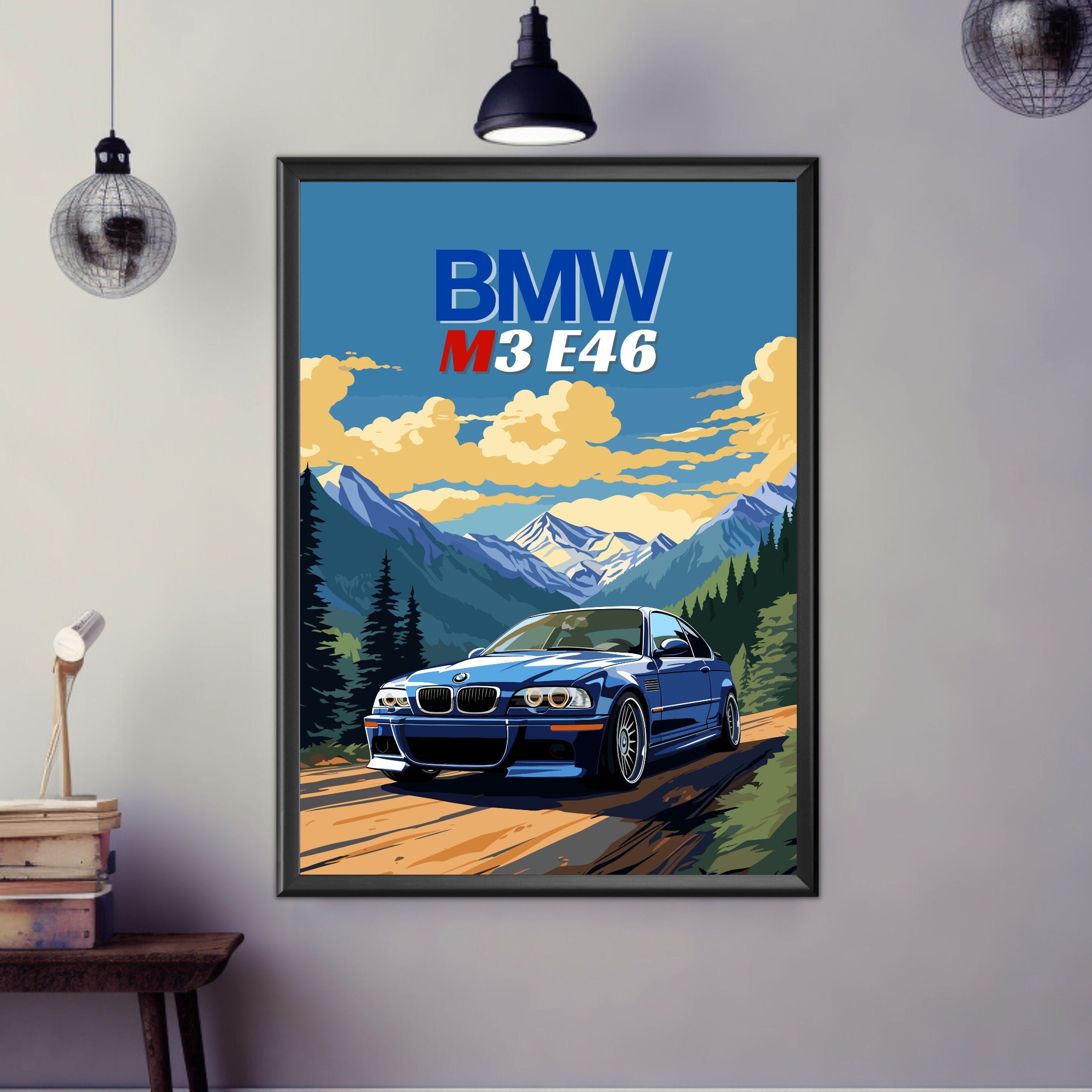 E36 BMW M3 - BMW M3 - BMW - M3 - Bmw Art - Bmw Poster - Bmw Gifts - Bmw  Prints - Car Poster - Racing Acrylic Print by Yurdaer Bes - Fine Art America