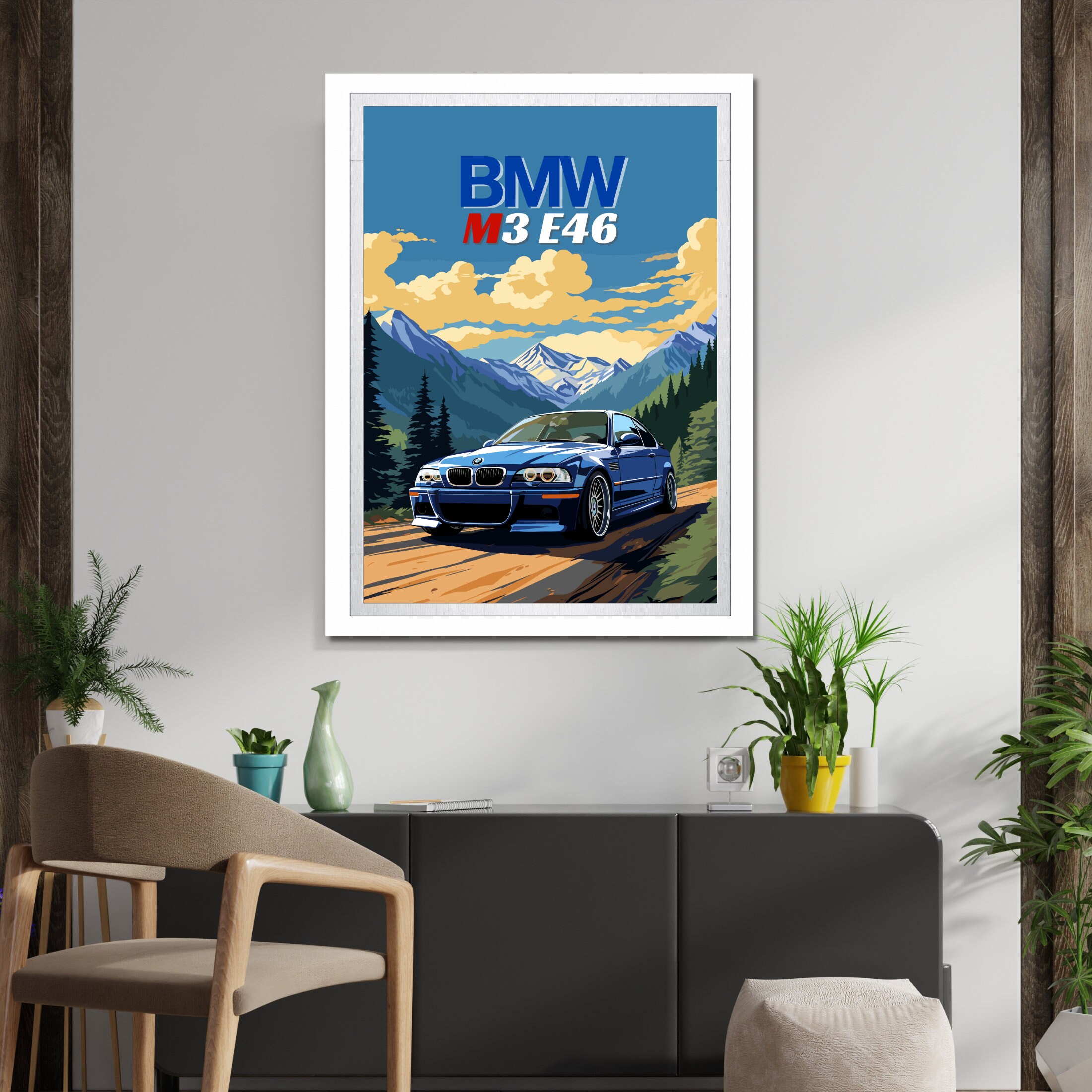 BMW M3 E46 Poster BMW M3 E46 Print 2000s Car Vintage Car - Etsy UK