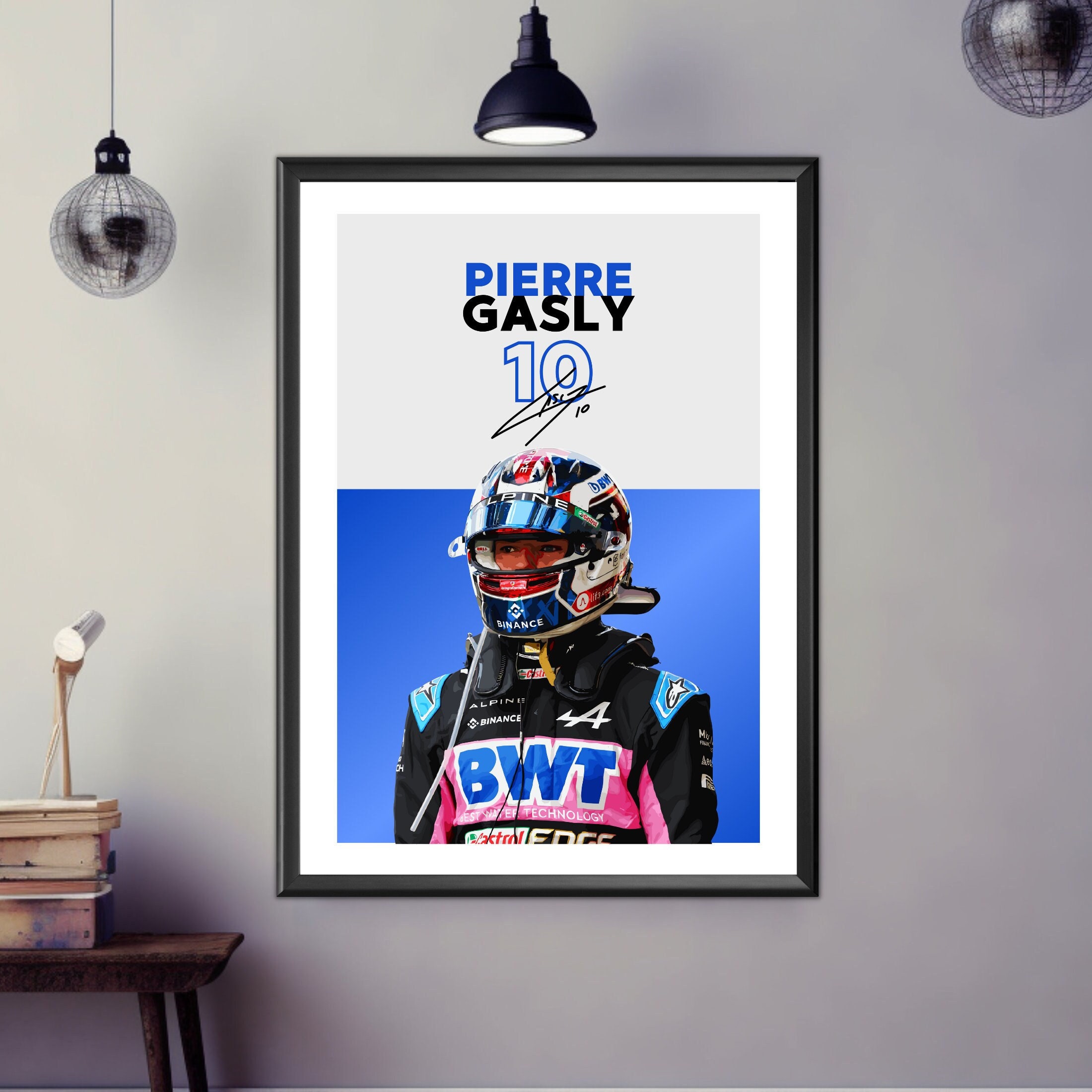 Pierre Gasly Print Pierre Gasly Poster F1 Print F1 Poster Etsy UK