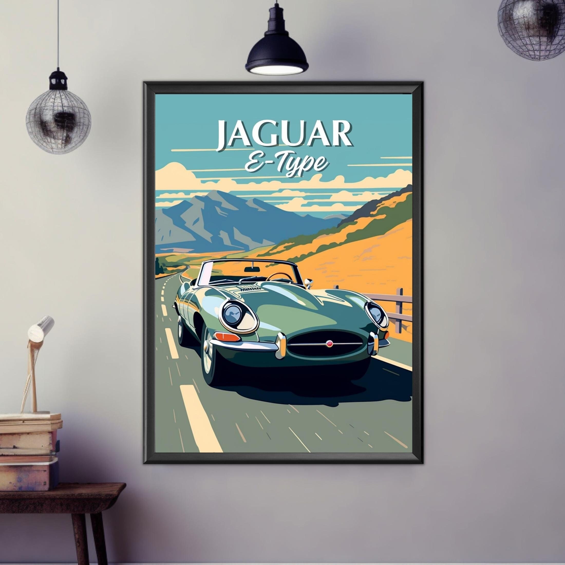 Jaguar E Type Poster 