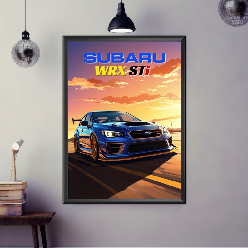 Subaru WRX Sti Poster, Subaru WRX Sti Print, 2020s Car Print, Car Print
