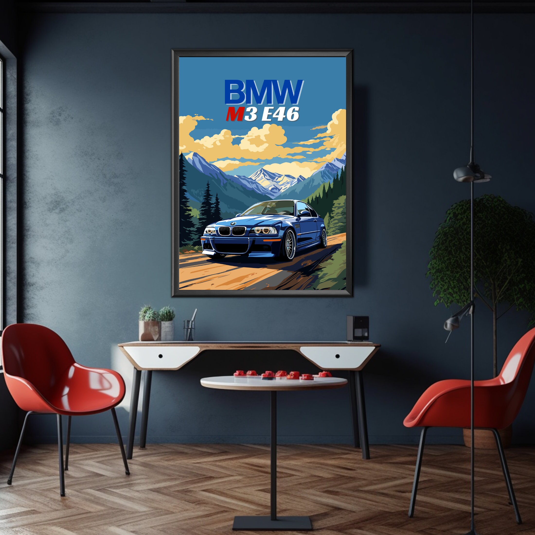 BMW M3 E46 Poster BMW M3 E46 Print 2000s Car Vintage Car - Etsy