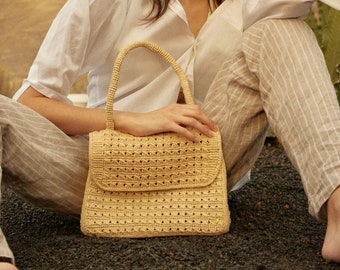 FÉLICIE raffia bag