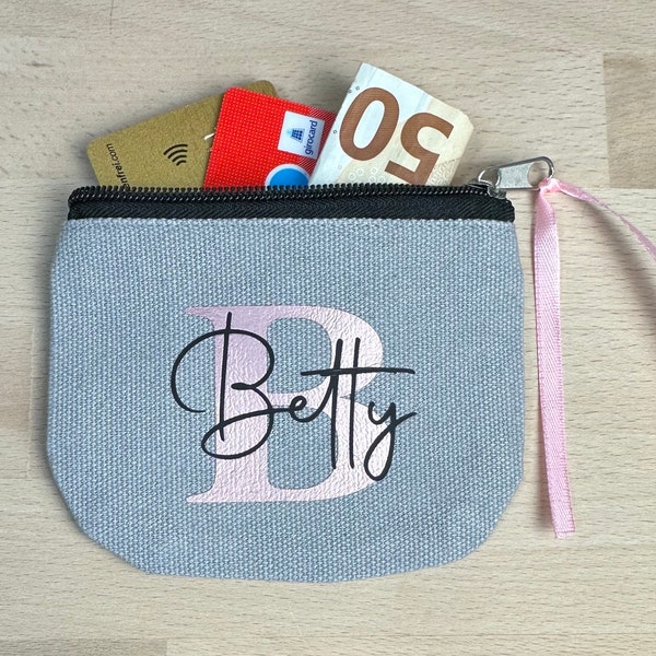 Monedero personalizado, mini bolso, bolso de joyería, JGA, regalo de cumpleaños, souvenir, agradecimiento, vale, embalaje de regalo