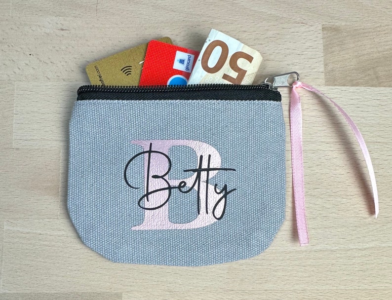 Personalized wallet, mini bag, jewelry bag, JGA, birthday gift, souvenir, thank you, voucher, gift wrapping image 1