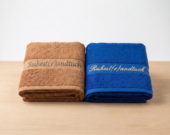 Retirement gift Embroidered towel Sauna towel Bath towel Gift for retirement Farewell gift for colleague Gift for retirement