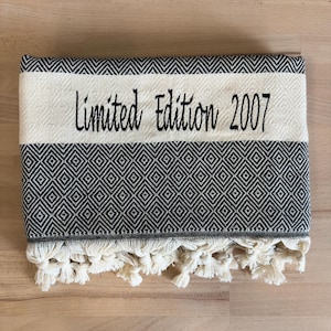 Beach towel with name Hammam towel made of cotton Gift idea for wedding JGA birthday holiday beach sauna gift for 18th birthday