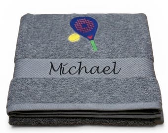 Personalized Padel Premium Towel Sports Towel with Name Padel Gift for Players & Fans Sustainable Gift Idea