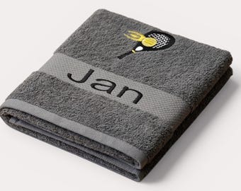 Personalized Padel Premium Towel Sports Towel with Name Padel Gift for Players & Fans Sustainable Gift Idea