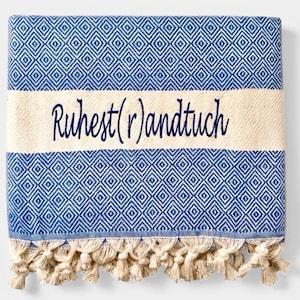 Premium Strandtuch zum Ruhestand Saunatuch personalisiert Badetuch zum Abschied Geschenk zur Pension Geschenk zur Rente nützliche Geschenke