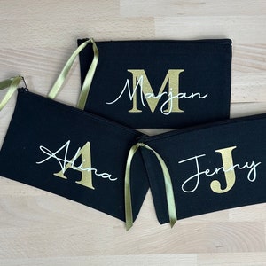Personalized cosmetic bag, jewelery bag, glasses case or can also be used as a pencil case, gift for JGA, birthday, souvenir