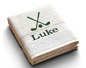 Towel embroidered including motif tennis racket personalized gifts tennis team sports club coach bath towel with name gift birthday