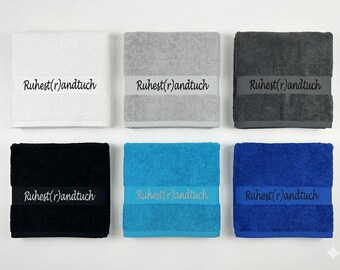 Premium Retirement Gift: Personalized Towel with Name, Farewell Gift for Colleagues, Employee Gift, 100% Cotton Bath and Sauna Towel