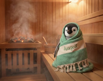 XXL Hamamtuch Strandtuch personalisiert super geeignet als Saunatuch Badetuch Geschenk zum Geburtstag nützliche Geschenkidee Wellness Tuch