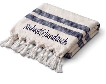 Premium Strandtuch zum Ruhestand Saunatuch personalisiert Badetuch zum Abschied Geschenk zur Pension Geschenk zur Rente nützliche Geschenke