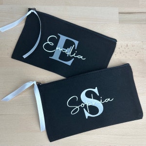 Kosmetiktasche personalisiert, Schmucktasche, Brillenetui, Federmäppchen, JGA, Geburtstag, Mitbringsel, Gift, Täschchen, Weihnachtsgeschenk