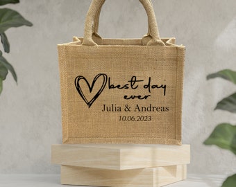 Wedding favors personalized bag for your wedding guests friends family gift bag newlyweds