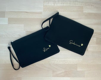 Personalized cosmetic bag, jewelery bag, glasses case or can also be used as a pencil case, gift for JGA, birthday, souvenir