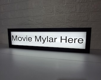 5 x 25-Zoll-Film-Mylar-Rahmen - Mattschwarzer LED-beleuchteter Filmposterrahmen, an der Wand montiertes Mylar-Poster für den Kinoraum, MoviMylar-Leuchtbox