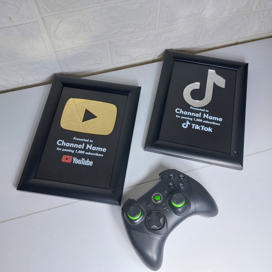 Personalized Social Media Award With, Social Media Milestone, Youtube