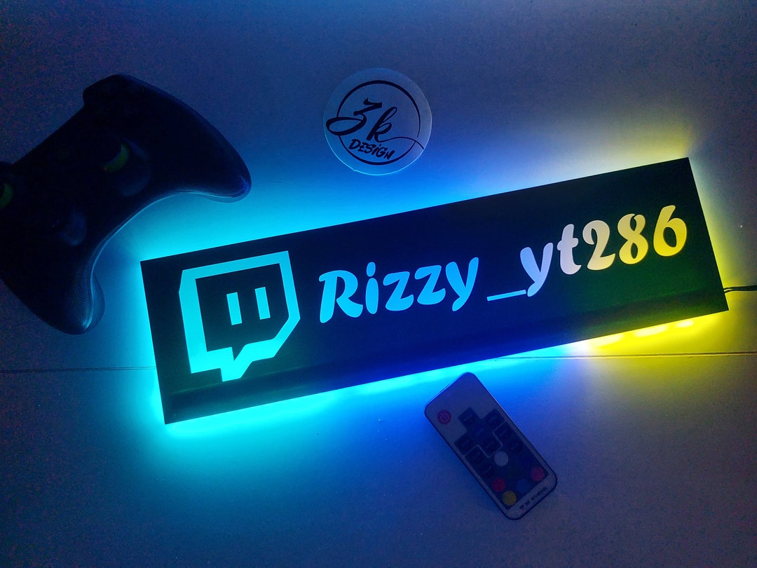 Glowing Gamertags, Personalized Gamertag Signage,personalized Gamertag
