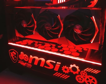 Personalized Gaming Computer RGB  Plate,Gaming Pc Mods, Custom Pc RGB Psu Case Cover, Gaming PC build Plate, Ssd Cover, Gpu Backplate,