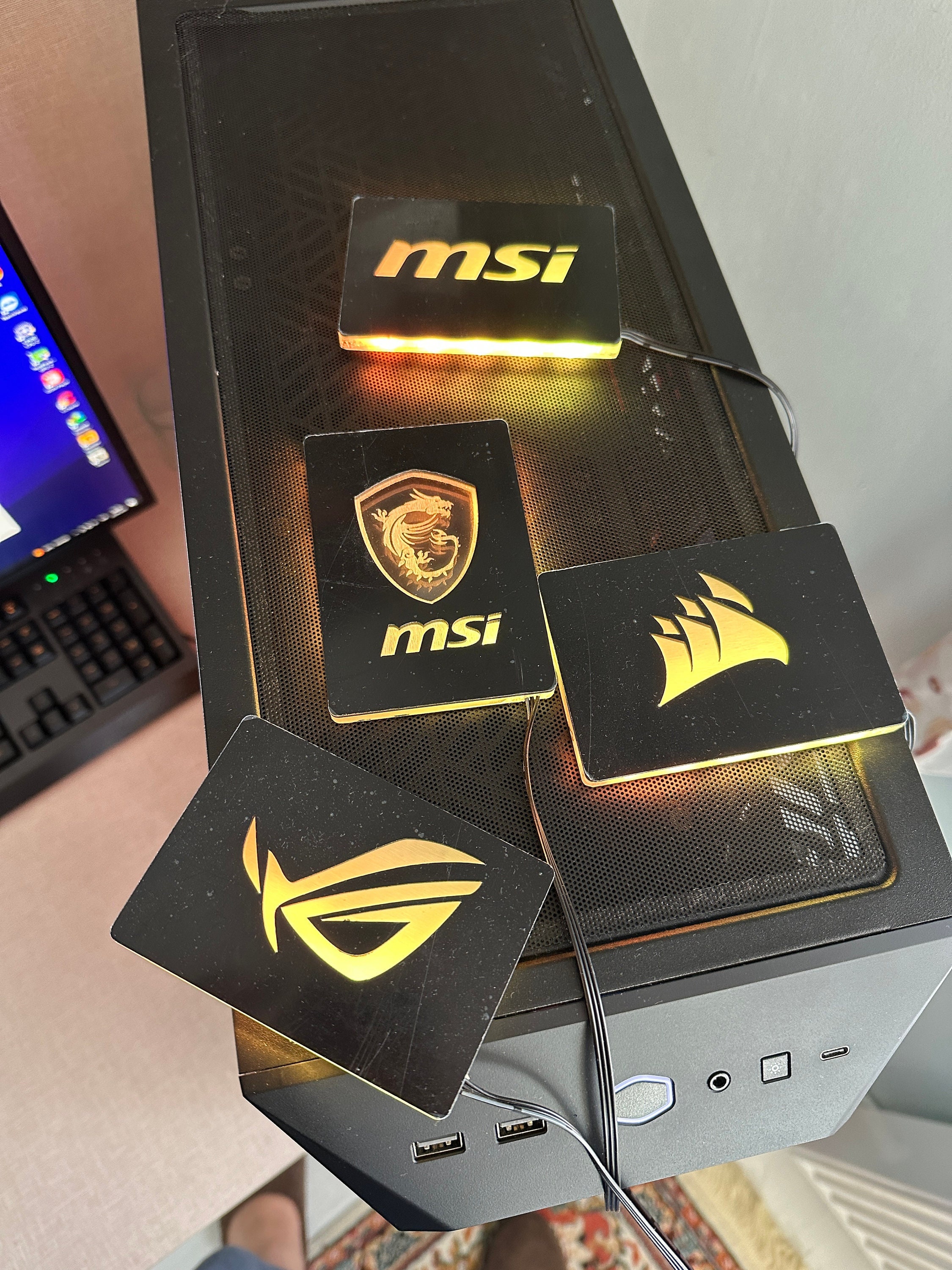Personalized Gaming Computer RGB Plate,gaming Pc Mods, Custom Pc RGB Psu  Case Cover, Gaming PC Build Plate, Ssd Cover, Gpu Backplate, 