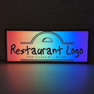 Custom Business Logo Light Box,Personalized Wooden Light Box,Company Logo Sign,Illuminated Logo Display,Custom Lighted Sign for Wall or Desk