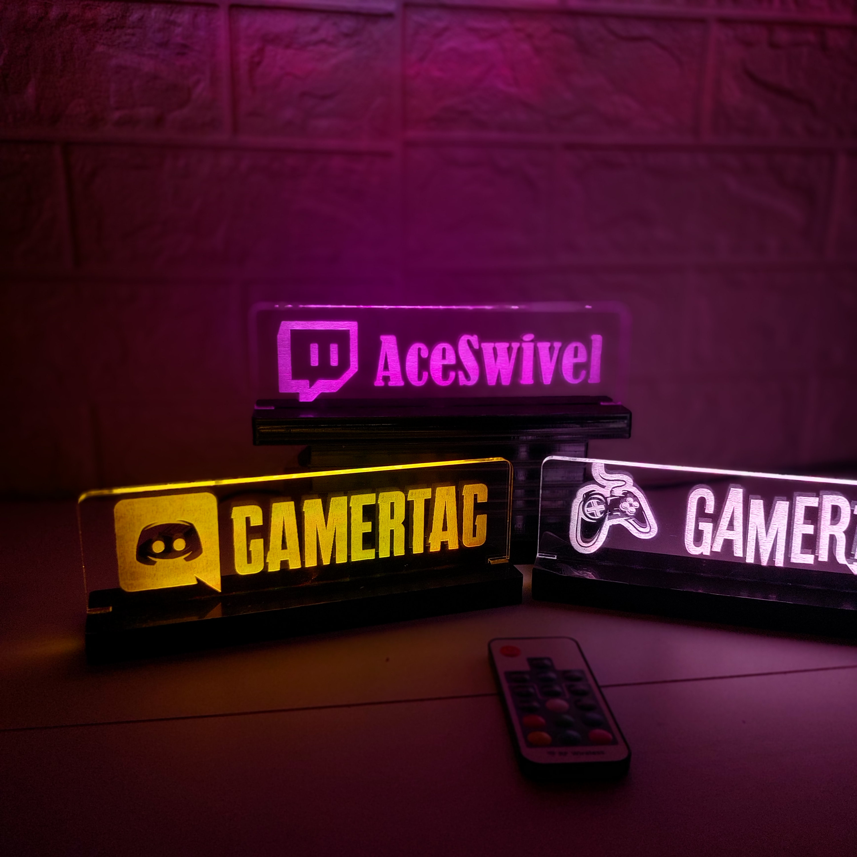 Gamer Name Sign Personalized Gamertag Light Sign, Gamer Area Sign, Neon Led Name Sign ...