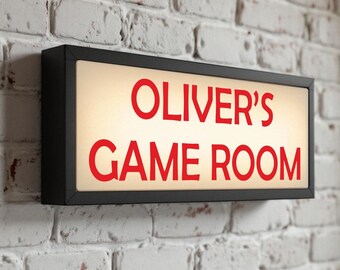 Personalisiertes Spielraumschild - Benutzerdefiniertes Gamertag-Schild, LED-Gamer-Typenschild, Tracking-Raumleuchte, Gaming-SET-Dekor, RGB-beleuchtetes Gamerschild