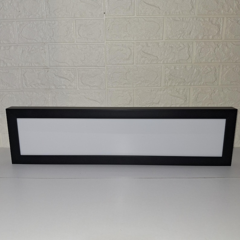 5x25 Inch Movie Mylar Frame – Matte Black LED Lighted Film Poster Frame ...