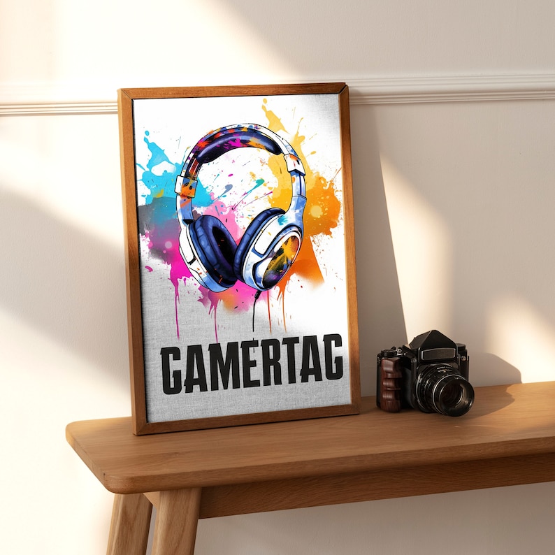 Gamer Signs Frame Custom Wooden Frame Video Game Posters - Handcrafted Gaming Wall Art ...