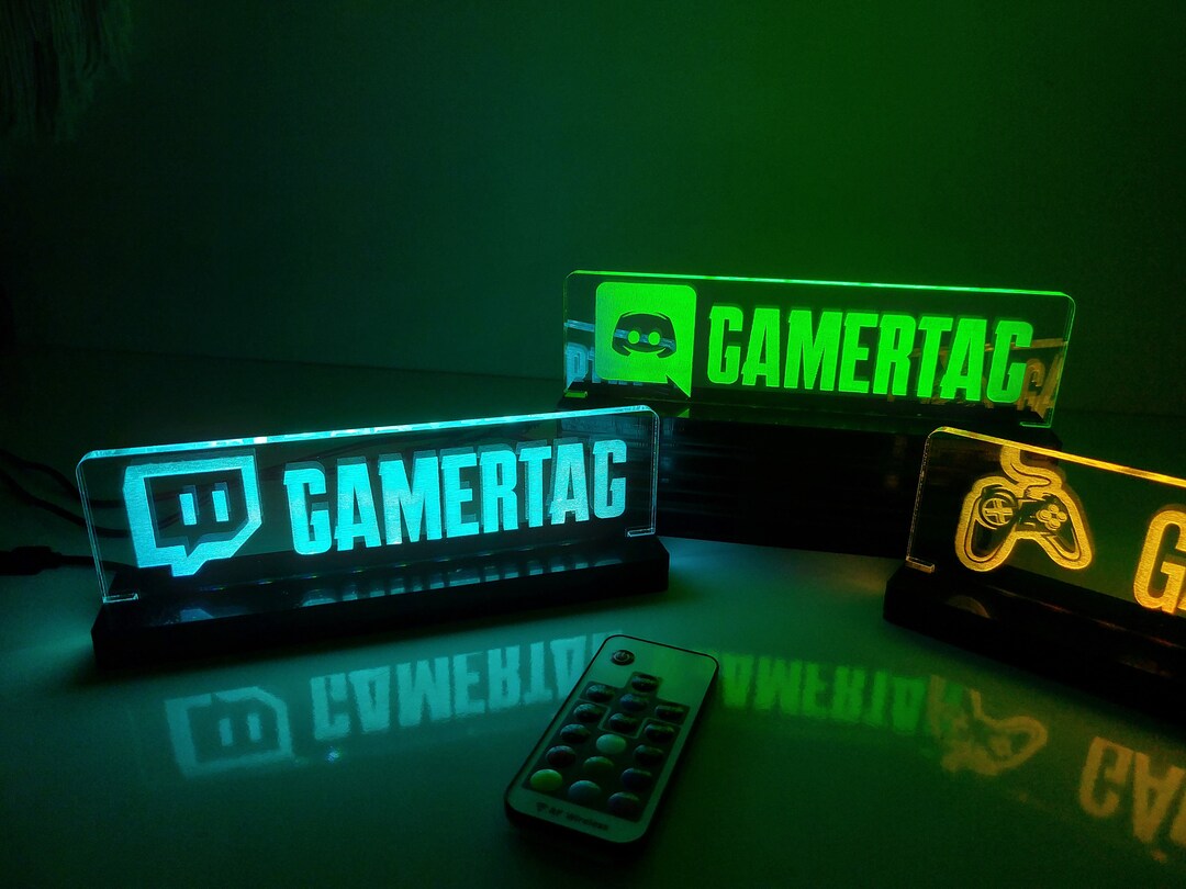 Personalized Gamertag Light Sign,custom Gamertag Sign,personalized