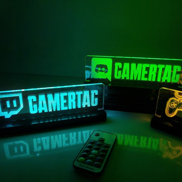 Personalized Gamertag light sign,Custom GamerTag Sign,Personalized Streamer Light Sign,GamerLEDSign,Gamer Boyfriend Gift,Easter Gifts