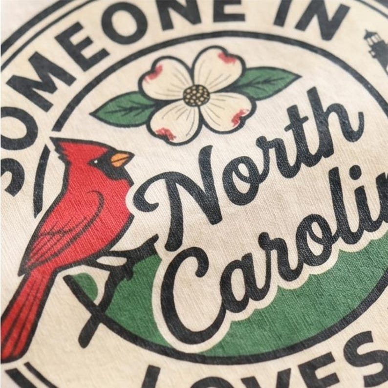 Someone In North Carolina Loves Me Baby Onesie - Cute NC State Pride Bodysuit image 2