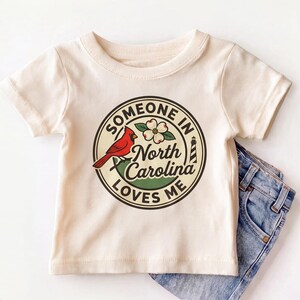 Someone In North Carolina Loves Me Baby Onesie - Cute NC State Pride Bodysuit image 5