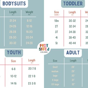 a table that has a chart of body measurements