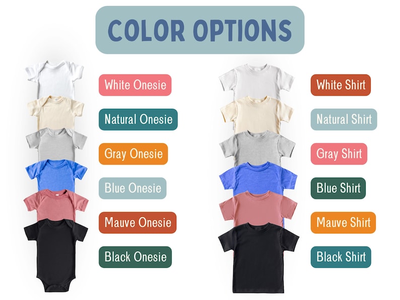 a bunch of shirts that have different colors on them