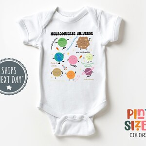 Neurodivergent Universe Toddler Shirt Autism Awareness Cute Inclusion Matters Kids Tee Cute Autism Kids Black Shirt image 5