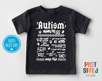 Autism Awareness Kids Shirt Toddler Cute Inclusion Matters Kids Tee Cute Autism Kids Black Shirt
