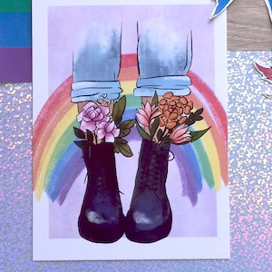 Cartolina dell'orgoglio di Flower Docs