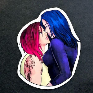 Caitlyn X Vi Sticker Arcane CaitVi VioLyn League of Legends Sticker