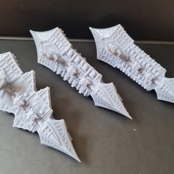 Gothic Chaos Space Cruisers x 3