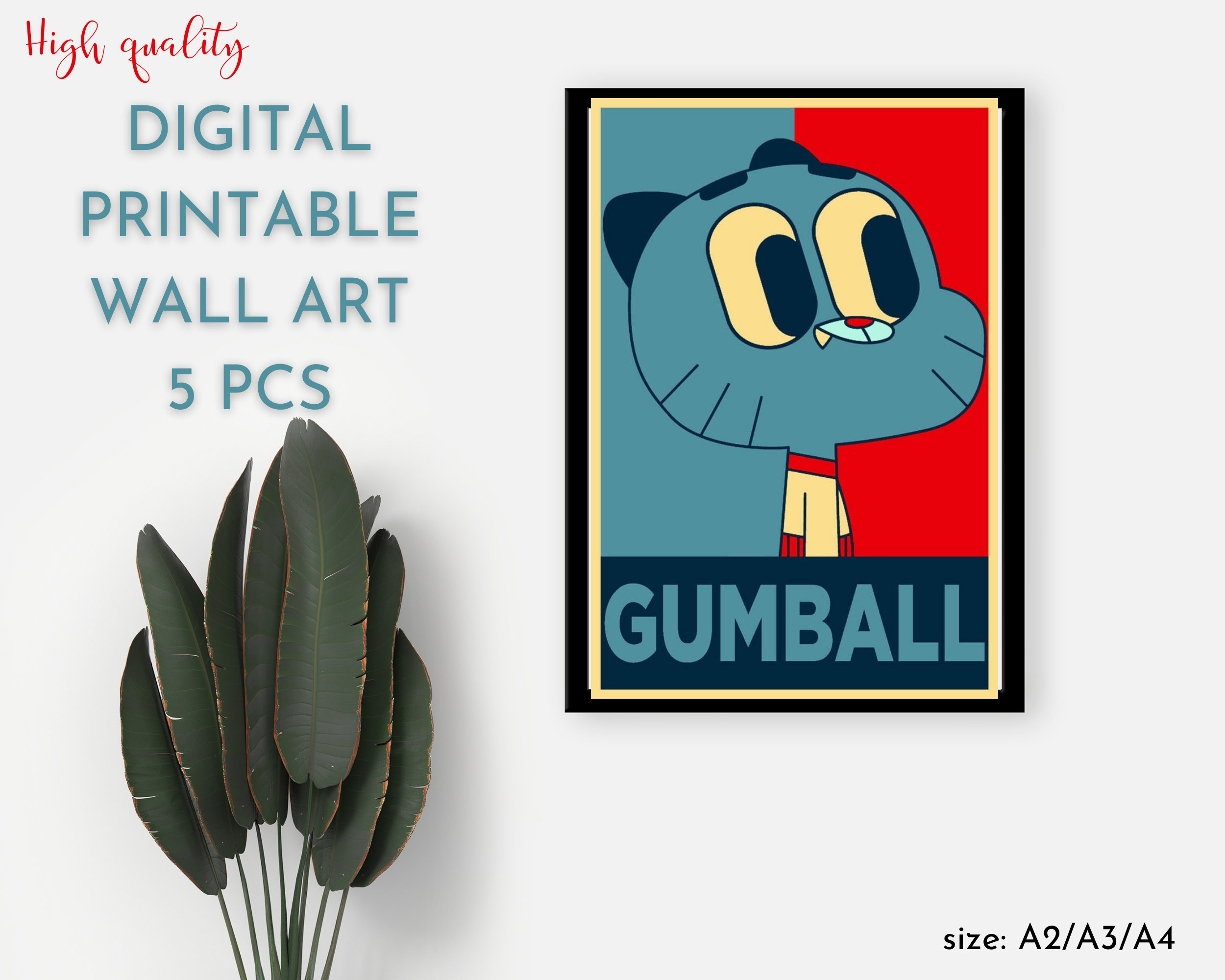 Smiling Gumball Watterson - The Amazing World of Gumball Art Board Print  for Sale by RoserinArt