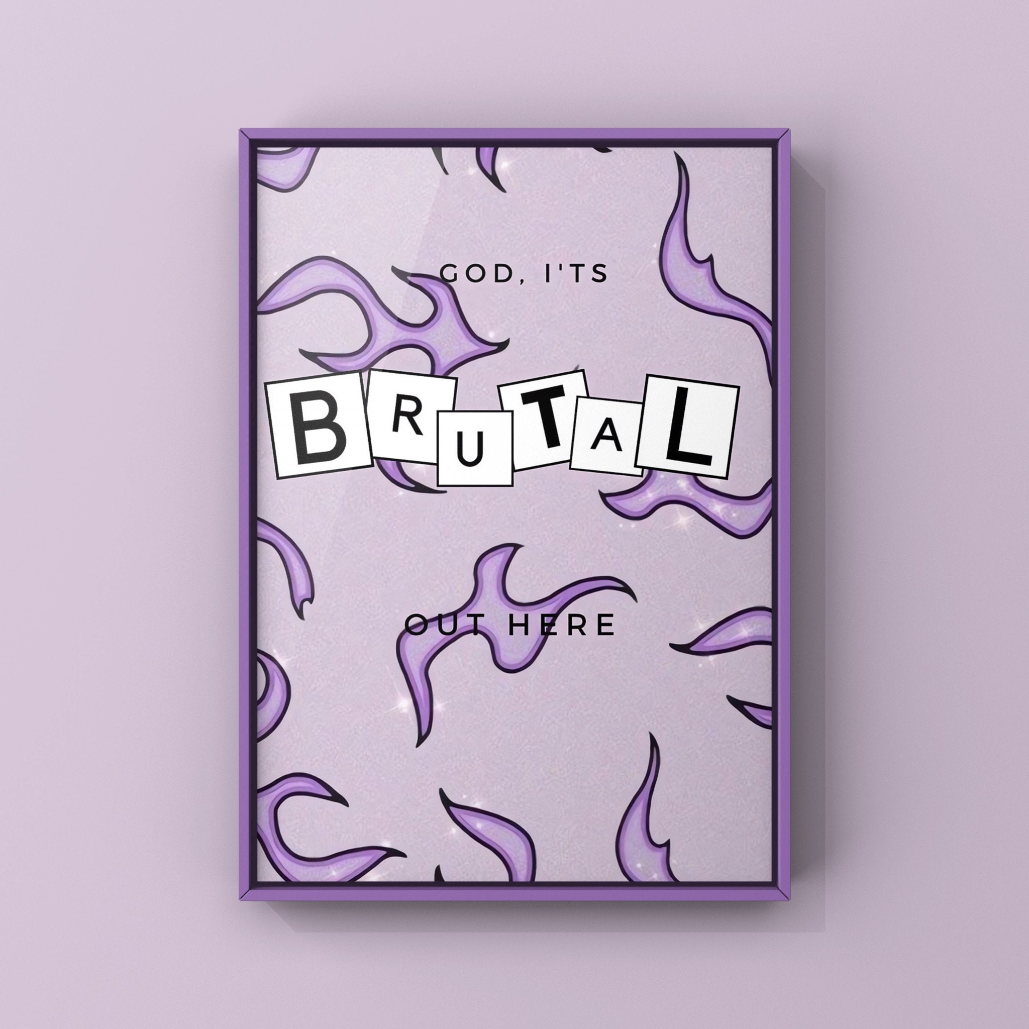 Póster Olivia Rodrigo Sour Album Cover Diseñado Y Vendido Por Craig Black