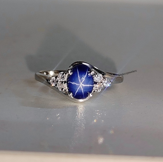 Vintage linde star sapphire ring deals
