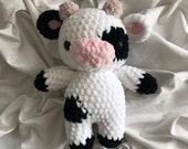 Milk Cow Plush Crochet Pattern | Milk Cow Pattern | Baby Cow Amigurumi PDF | Crochet Animal | Crochet Pattern Amigurumi| Cow Crochet Pattern